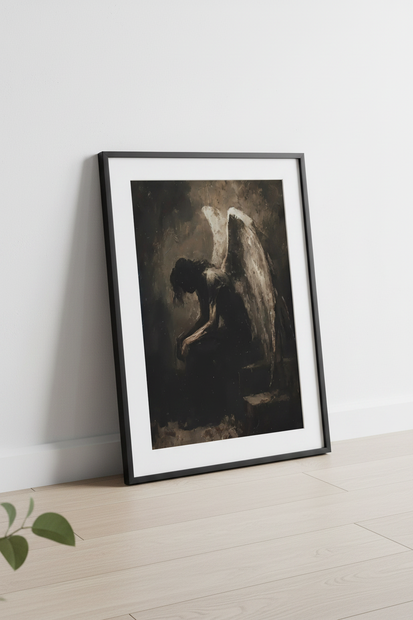 Anioł w ramie – mockup produktowy