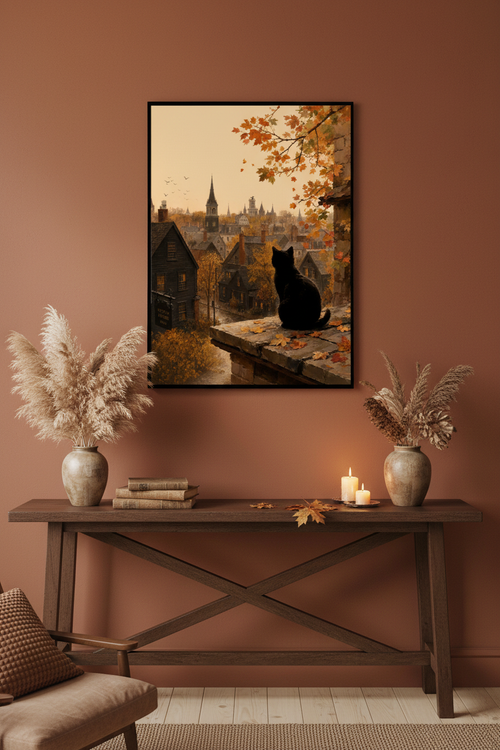 Aranżacja wnętrza – Black Cat Autumn Town