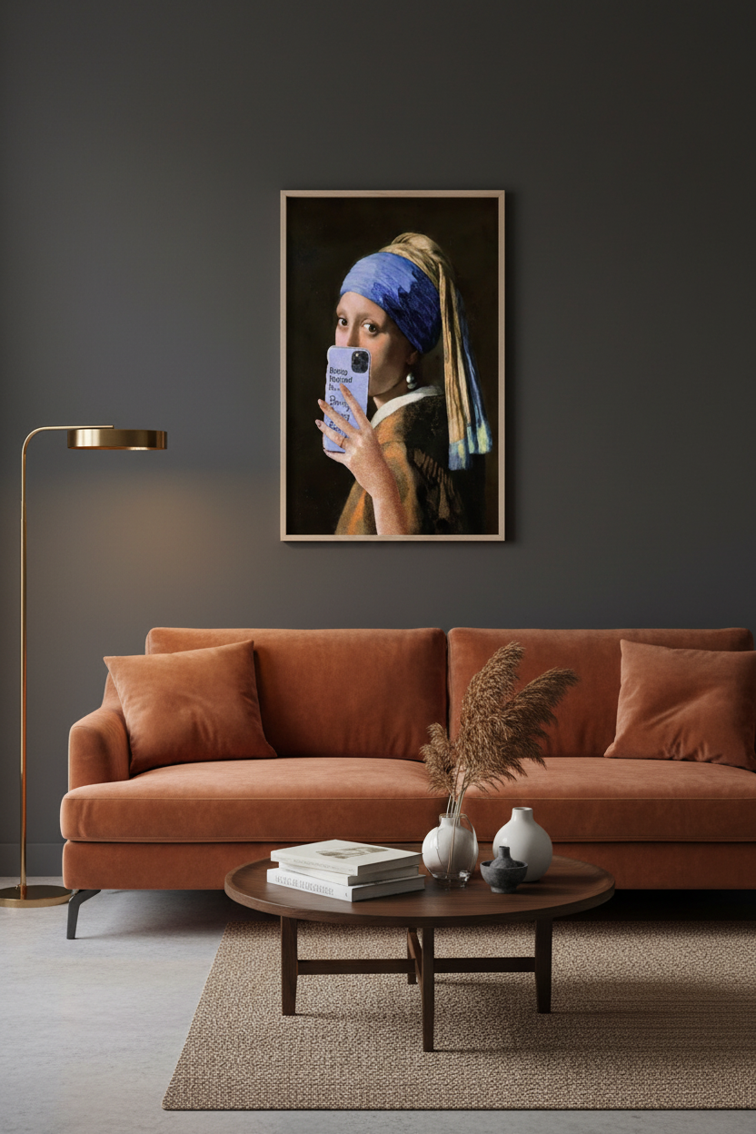 Aranżacja wnętrza – Girl with a Phone