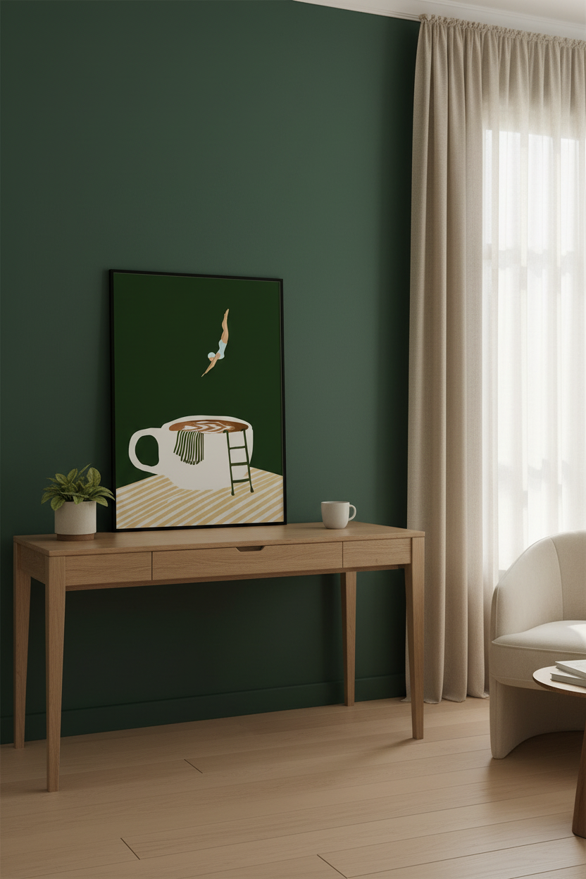 Coffee Diver – home office mockup