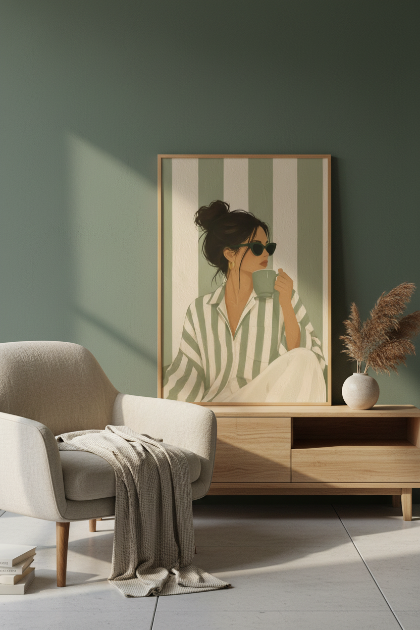 Coffee Girl – plakat oparty o ścianę