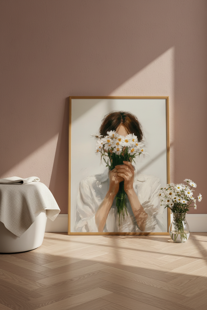 Daisy Girl – mockup ściana