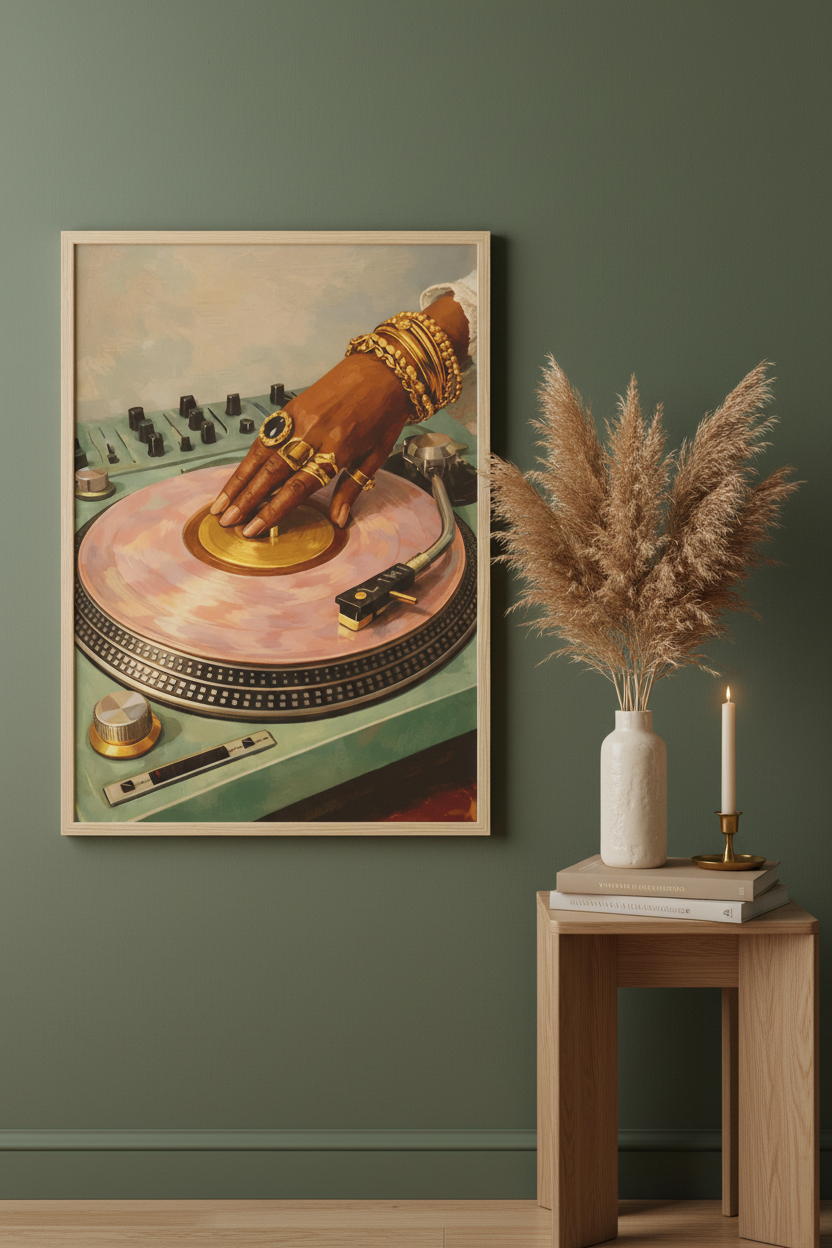 Golden Groove leaning mockup