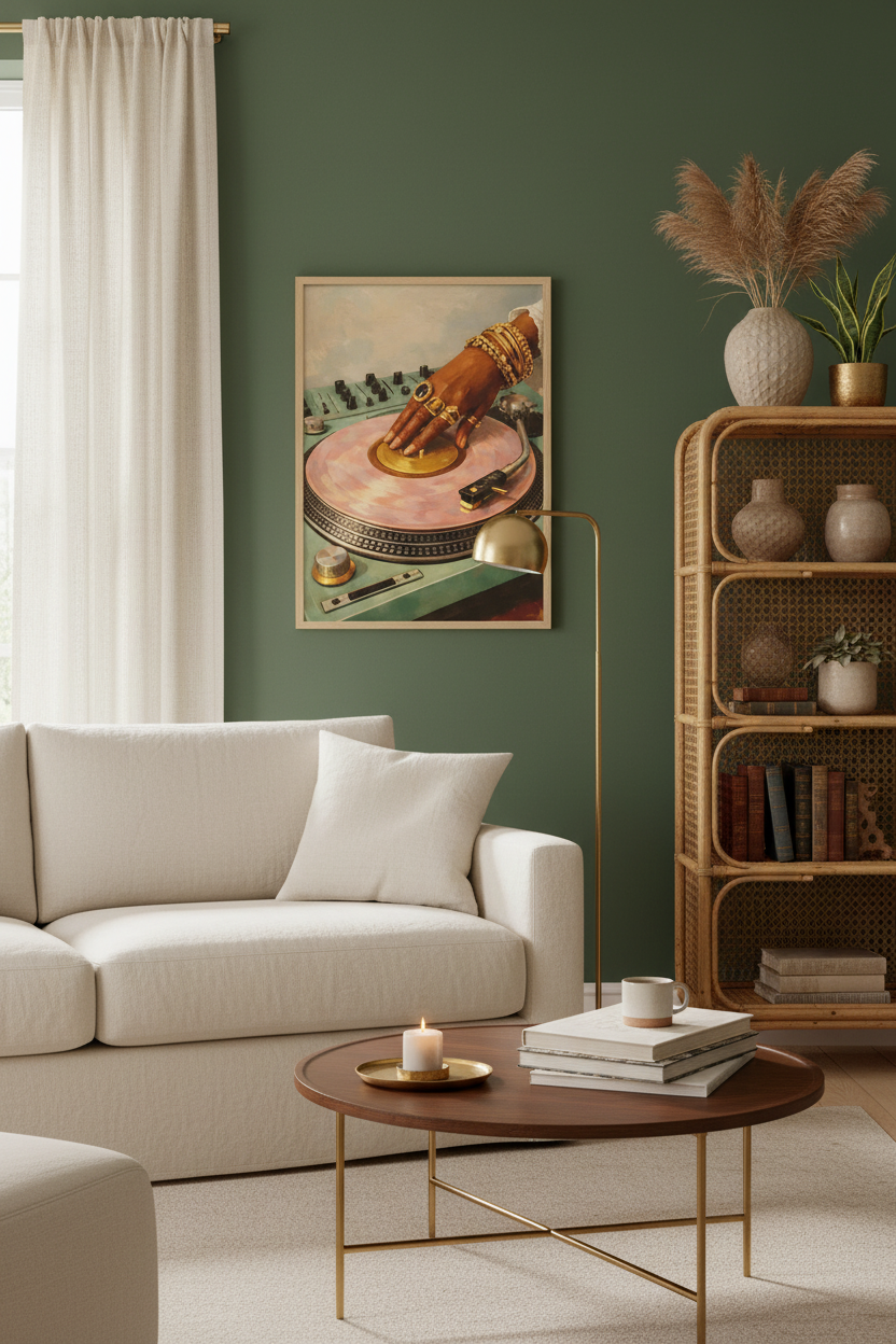Golden Groove room mockup