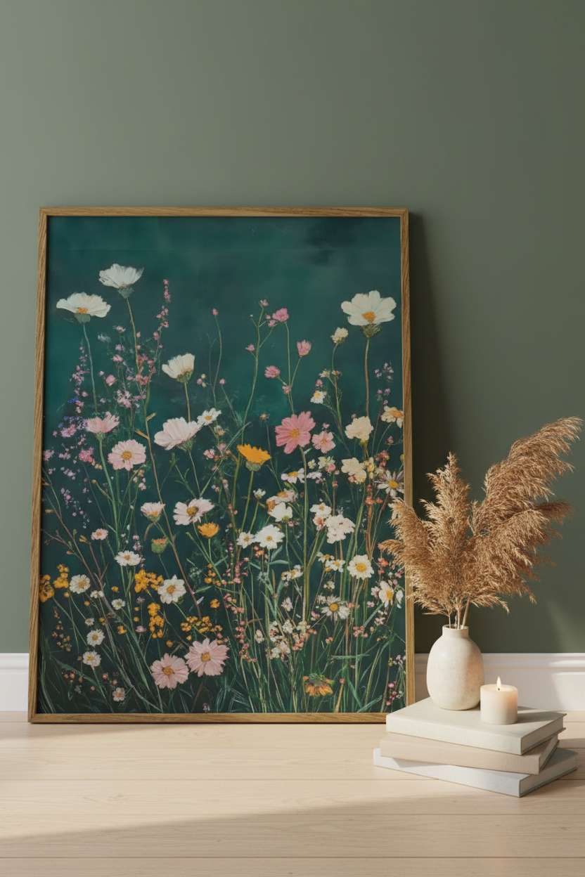 Plakat Wildflower Meadow – Łąka Polnych Kwiatów | Botaniczna Dekoracja Ścienna