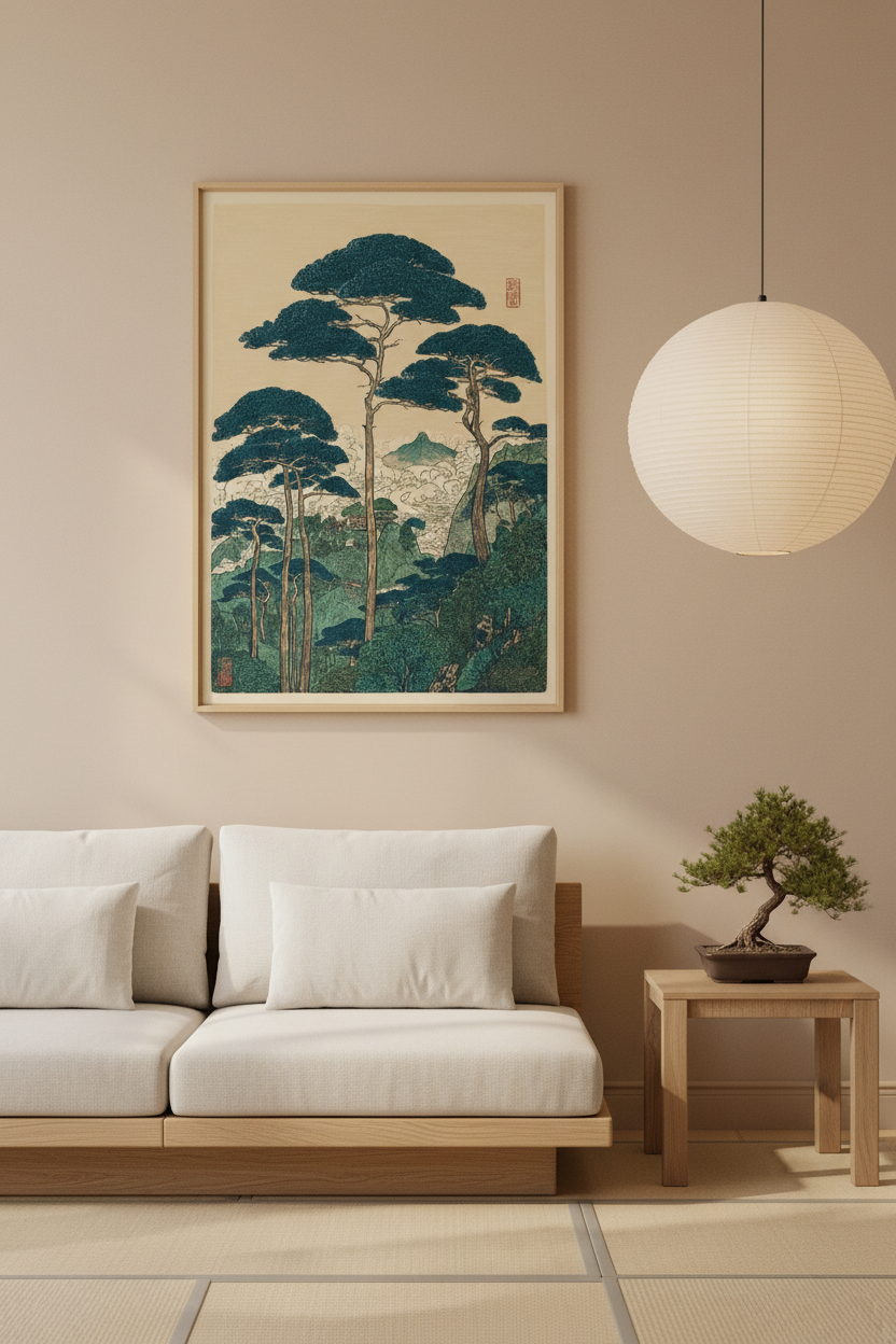 Japanese Pine – aranżacja salonu
