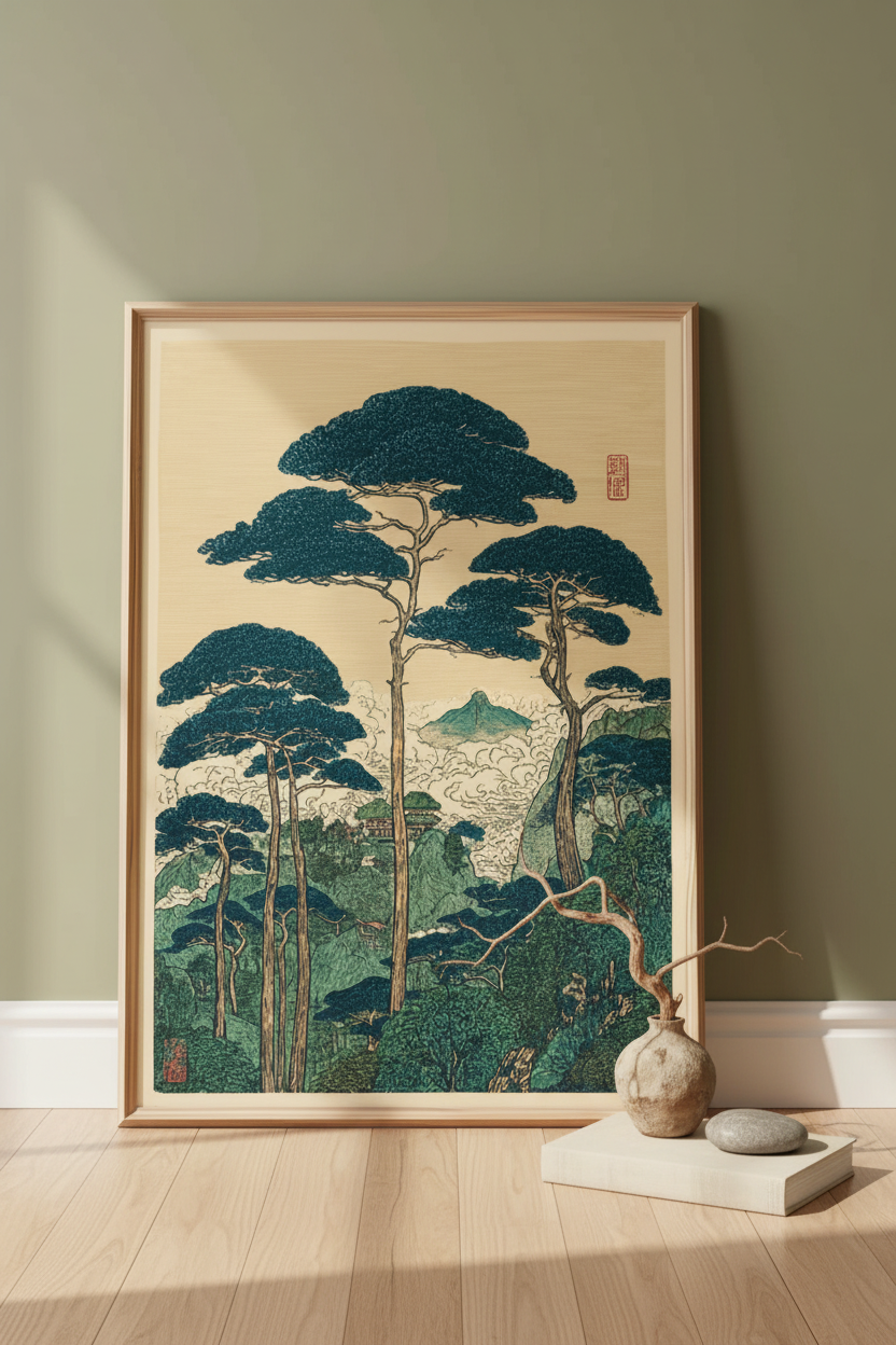Japanese Pine – plakat oparty o ścianę