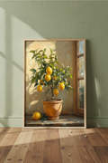 Lemon Tree Poster – wall mockup