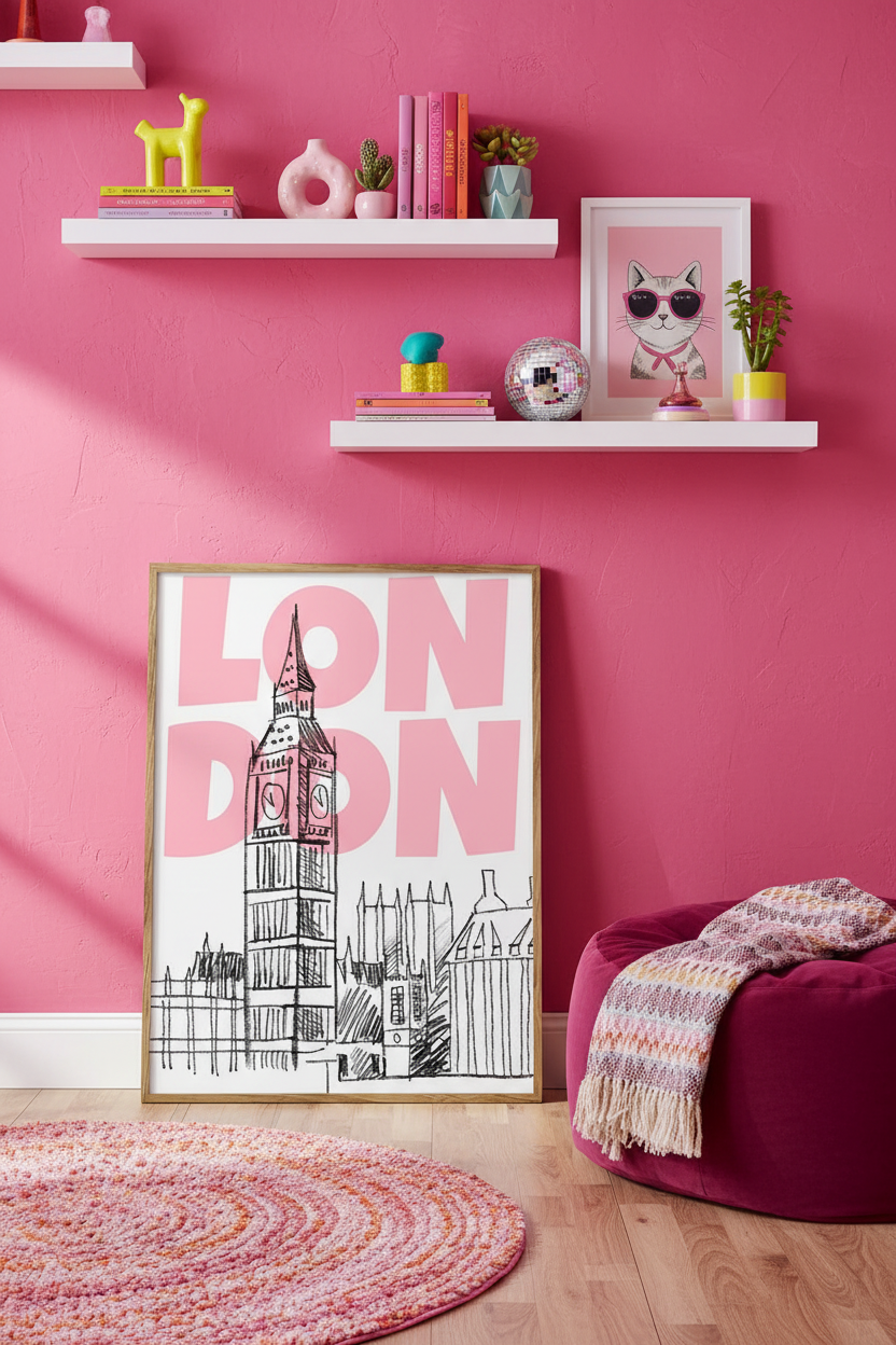 London – plakat oparty o ścianę