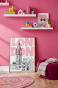 London – plakat oparty o ścianę