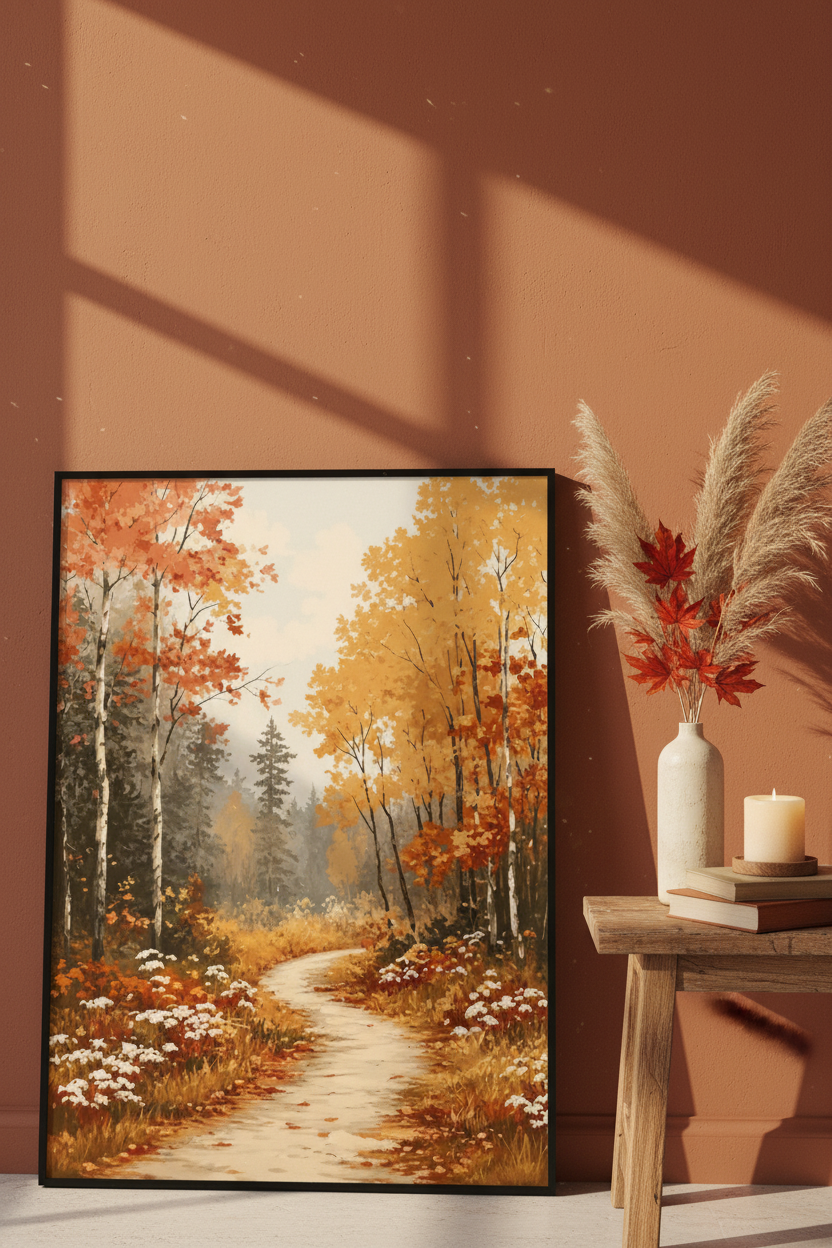 Mockup – plakat przy ścianie