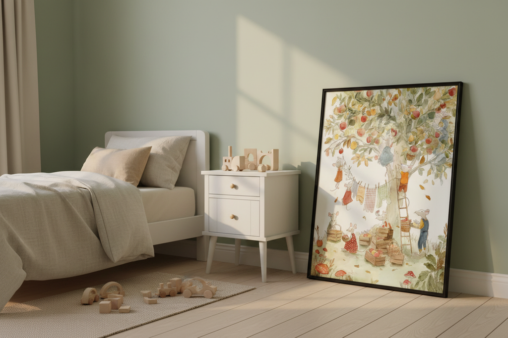 Mockup pokój dziecięcy – szafka nocna