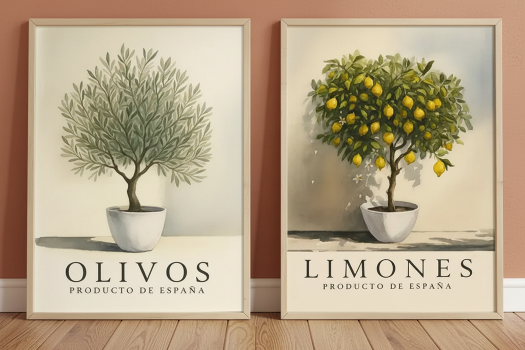 Olivos & Limones – wall mockup