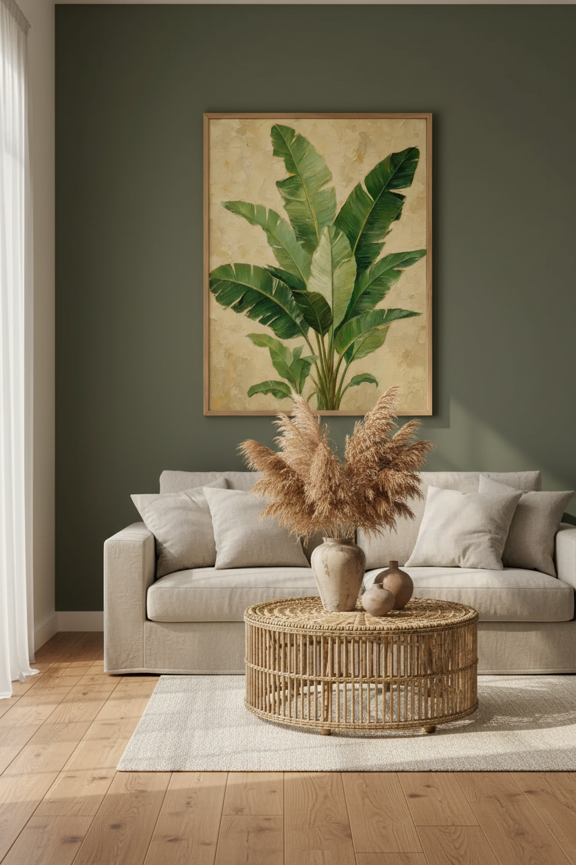 Plakat Banana Leaf – mockup wnętrze