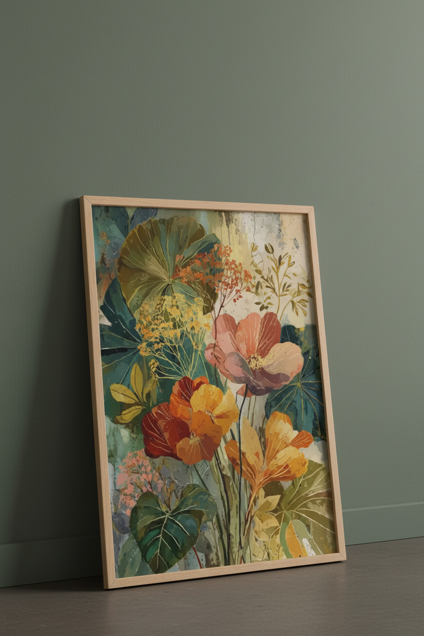 Plakat botaniczny – ściana