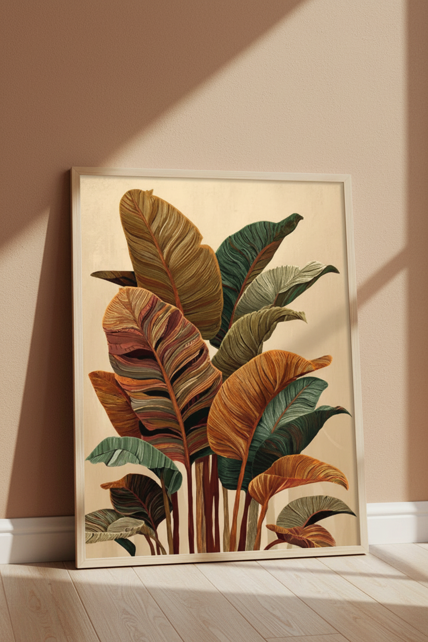 Plakat botaniczny – mockup ścienny