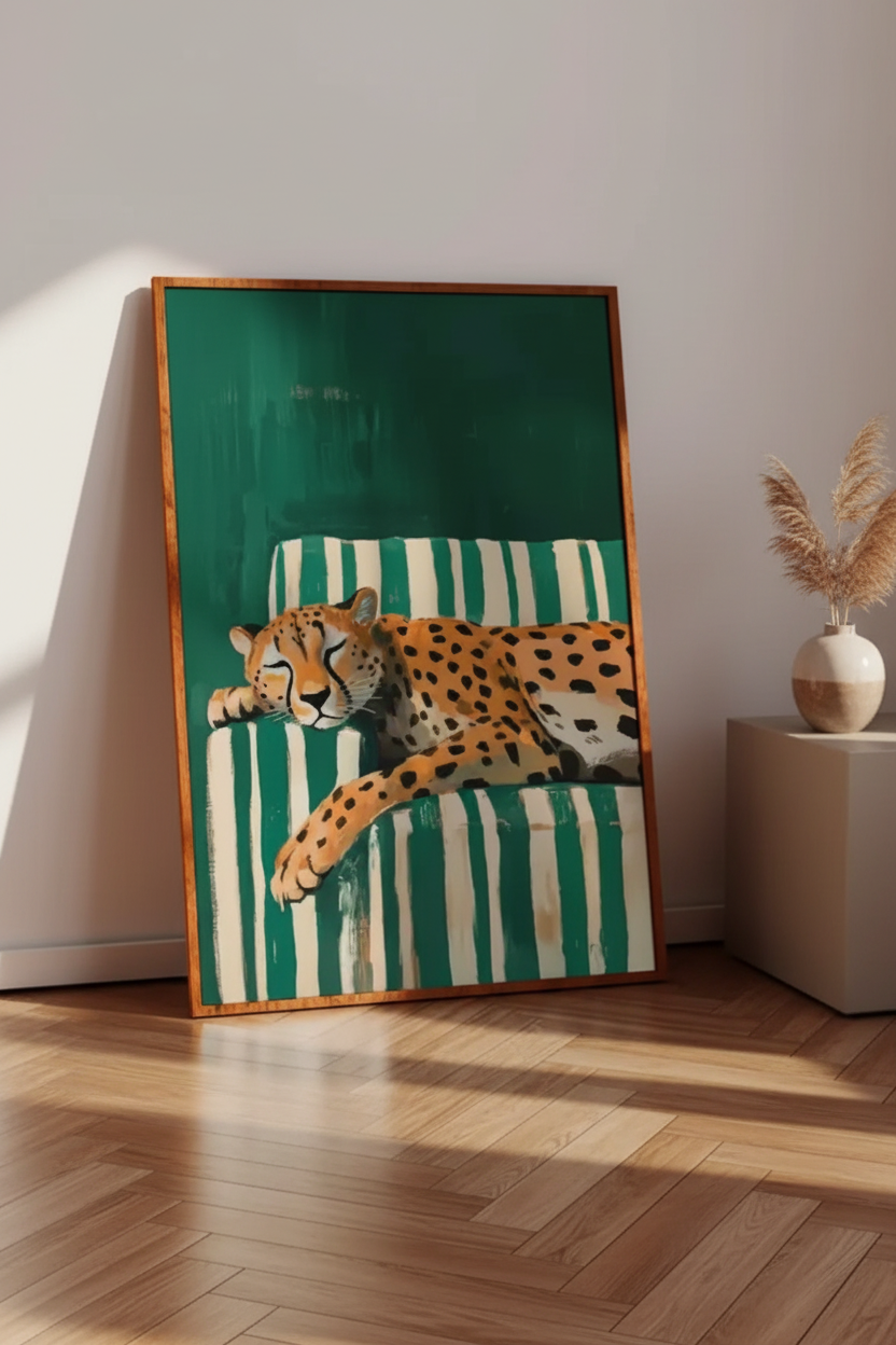 Plakat Gepard – mockup
