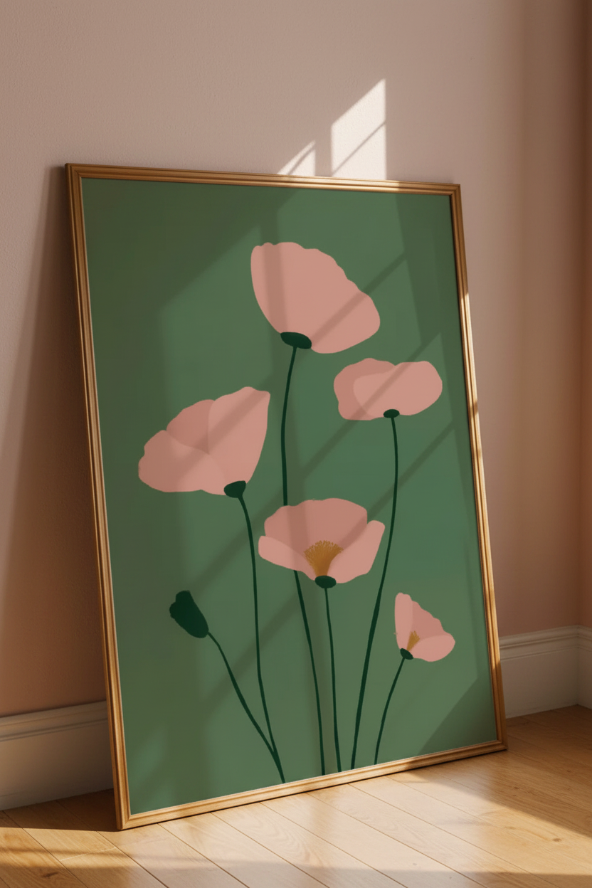 Plakat maki – mockup ścienny
