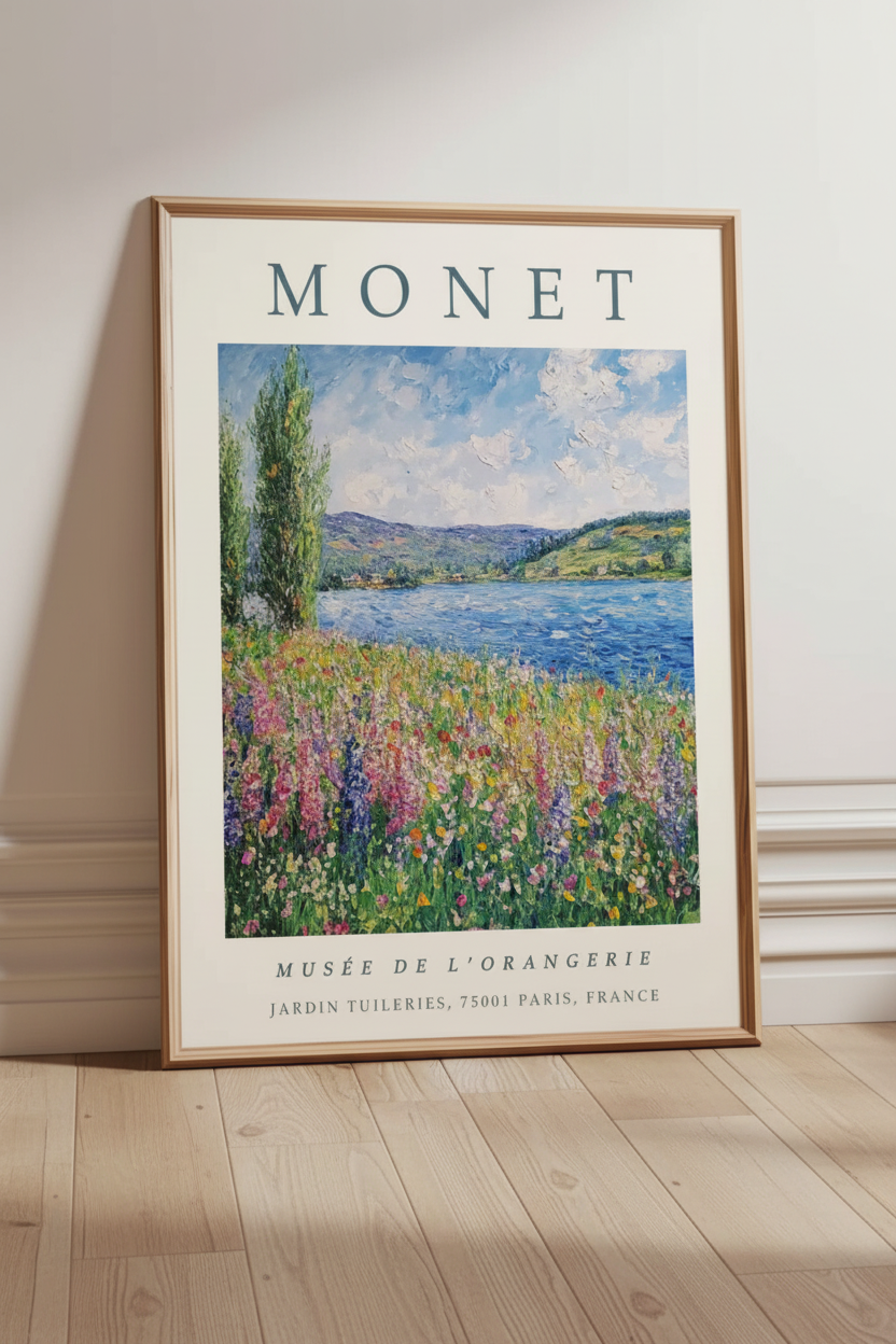 Plakat Monet – oparty o ścianę