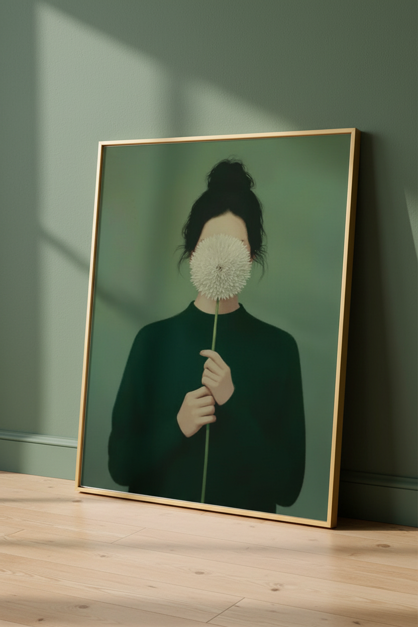 Plakat oparty o ścianę – Dandelion Woman