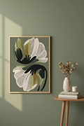 Plakat oparty o ścianę – sage green