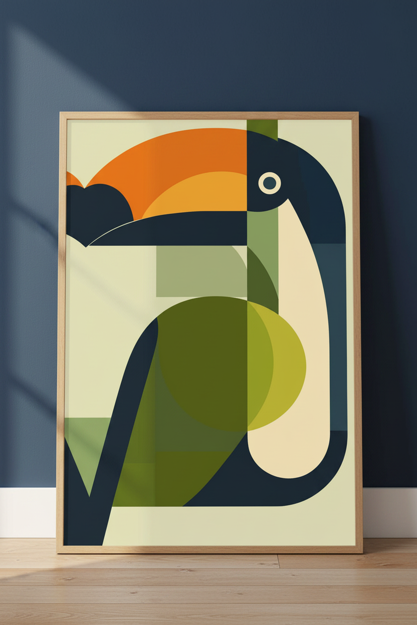 Plakat Toucan oparty o ścianę