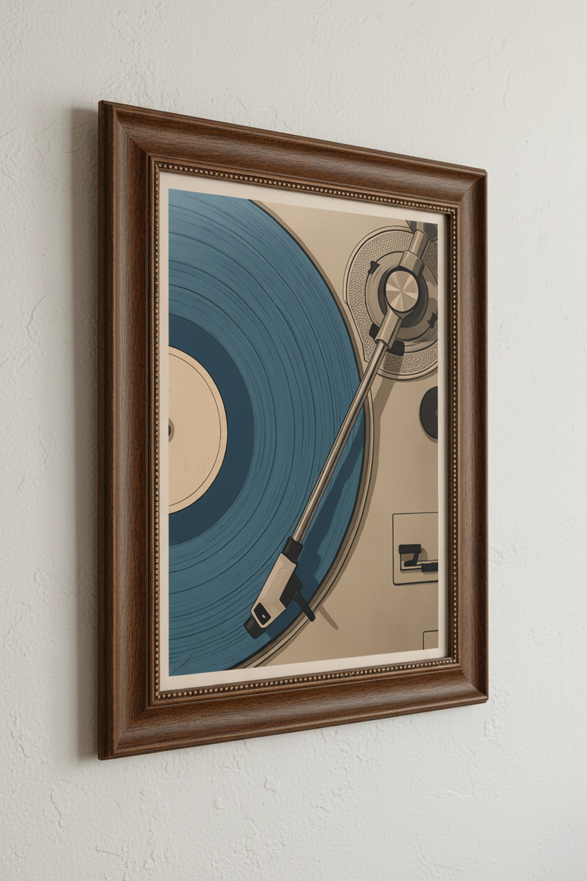 Plakat Vinyl Record – mockup