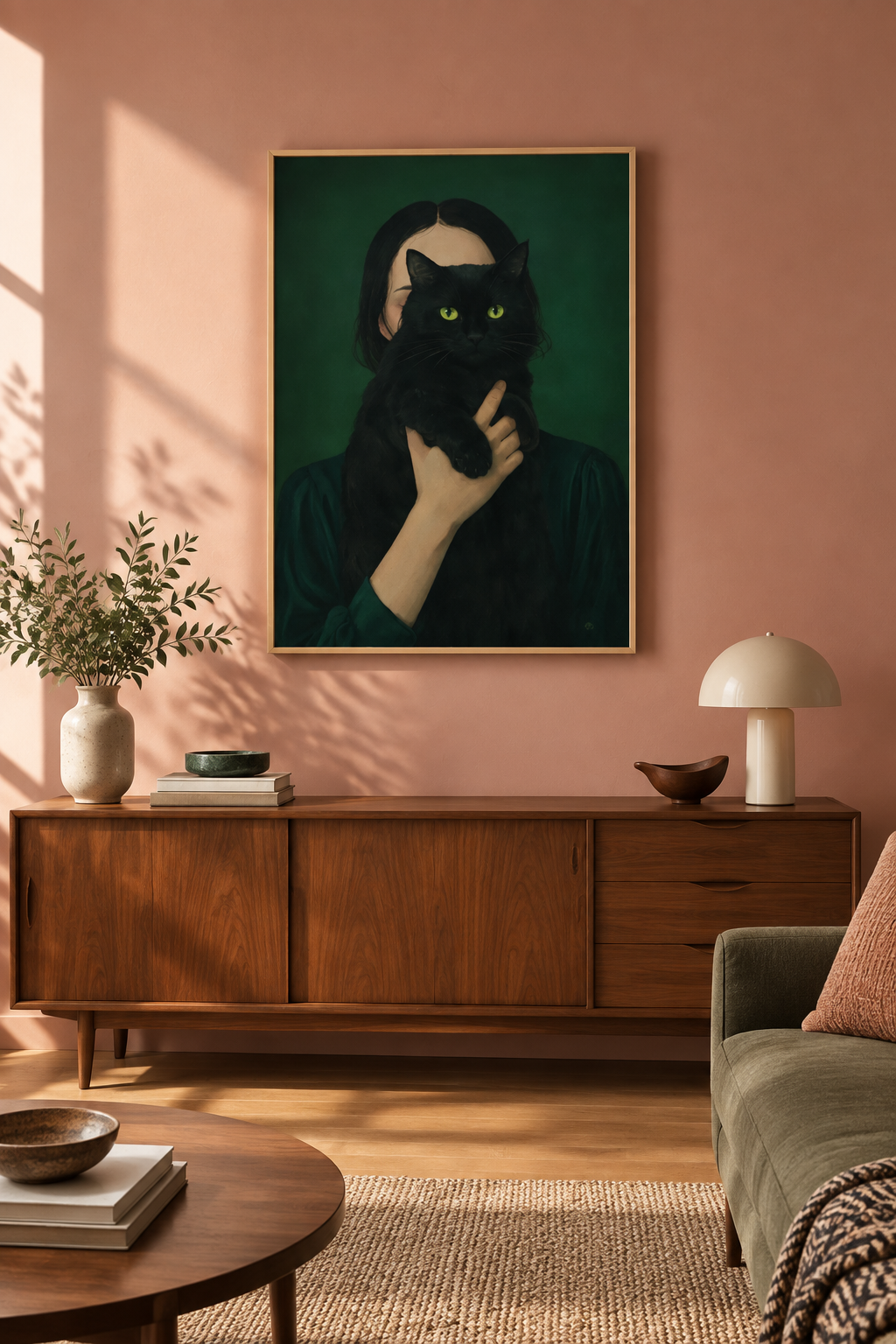 Plakat w salonie