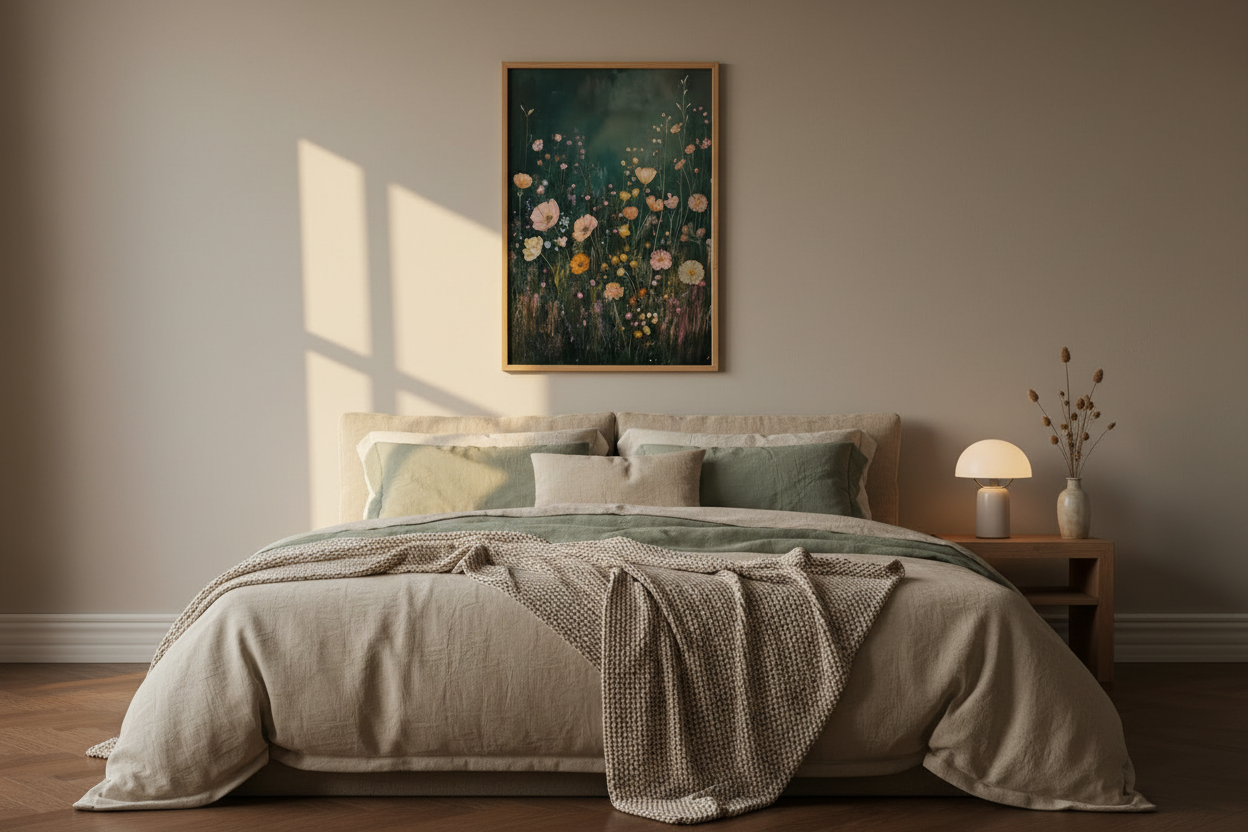 Plakat Wildflowers w sypialni