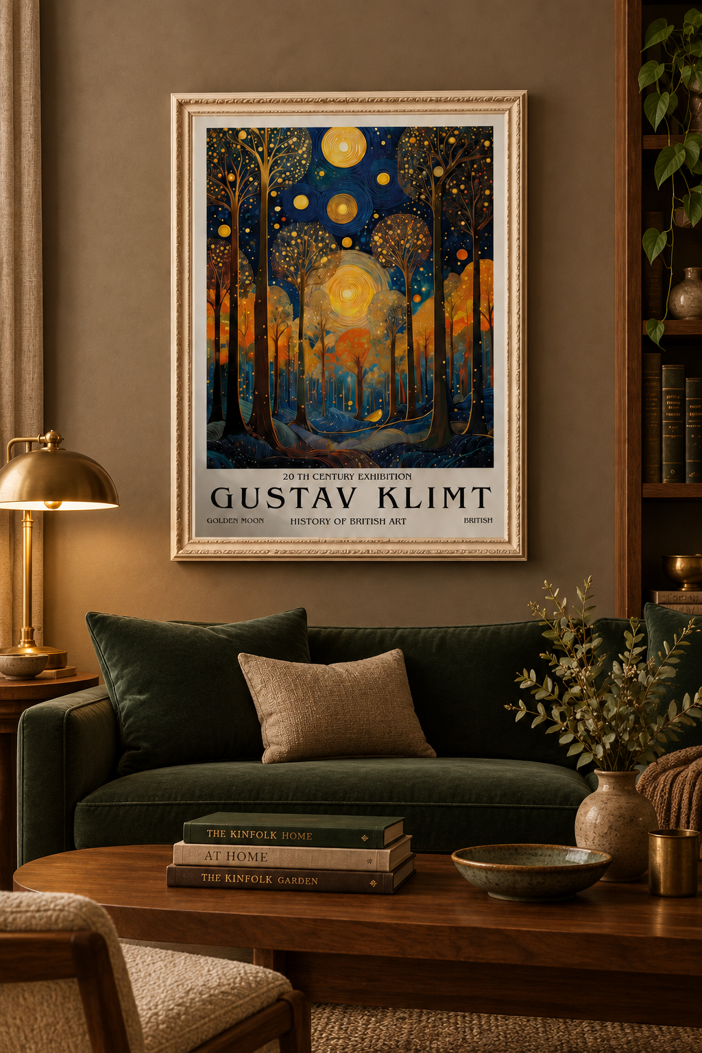 Poprawiony plakat Gustav Klimt w salonie