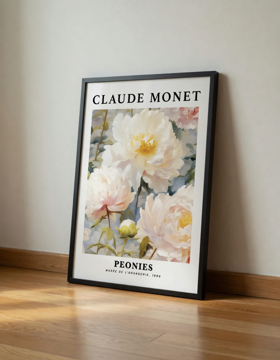 Plakat Peonies Claude Monet