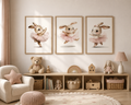 Zestaw 3 plakatów Little Ballerina Bunnies Poster Set