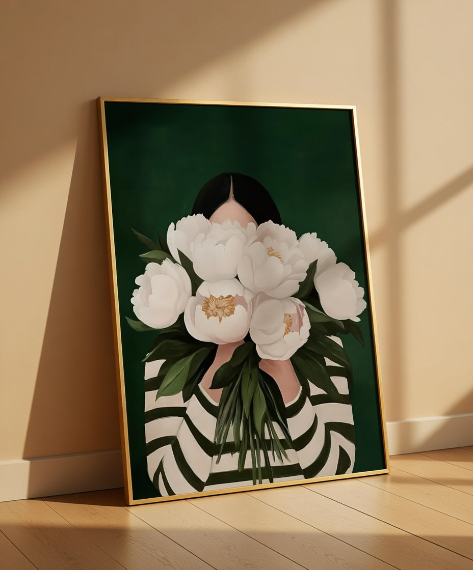Plakat Lady Behind The White Pheony
