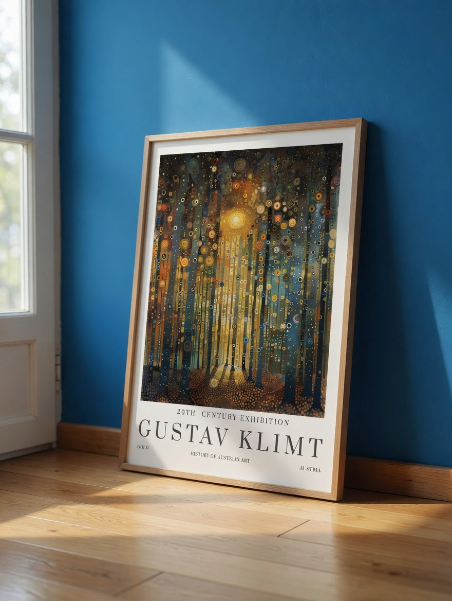 Plakat Sunshine in the Forest Gustav Klimt