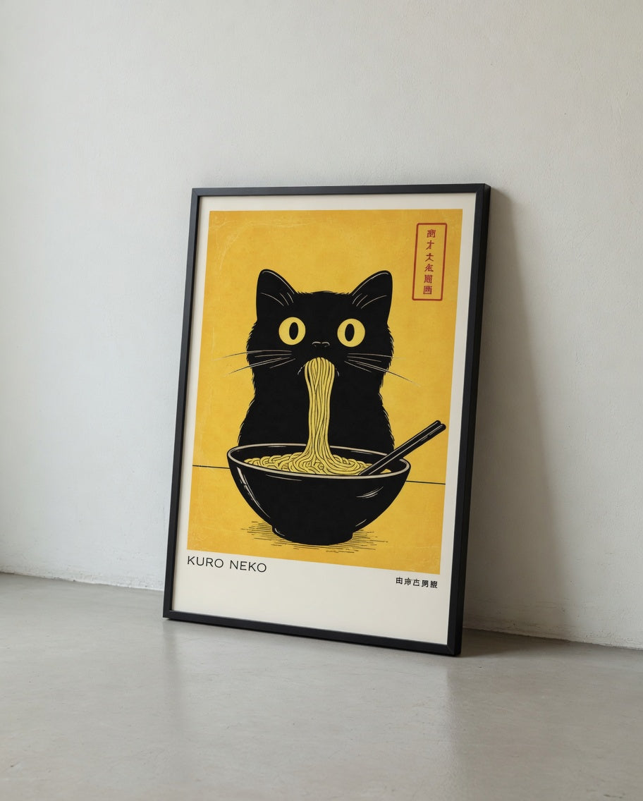 Plakat Kuro Neko Ramen