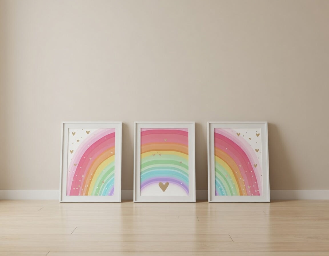 Zestaw 3 plakatów Rainbow Poster Set