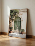 Plakat Green Door Poster – Vintage Mediterranean Wall Art