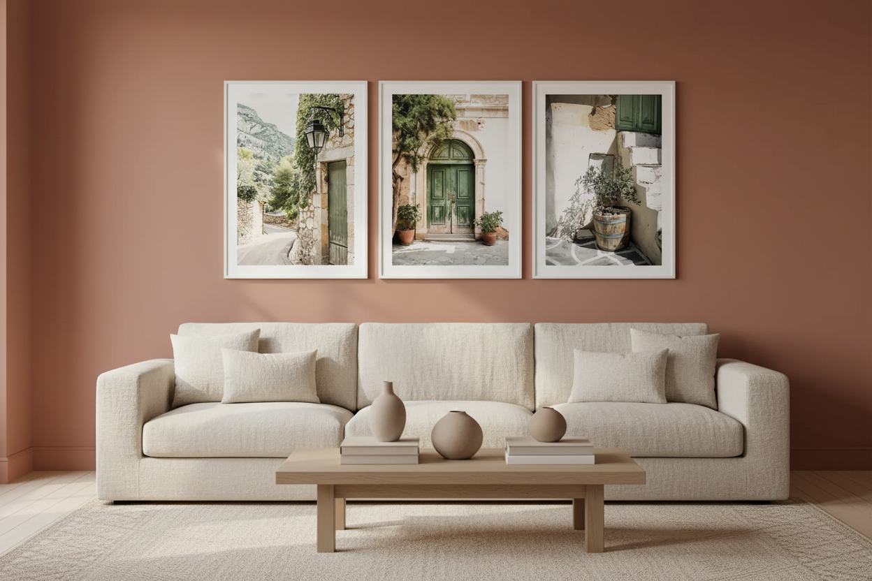 Tryptyk Mediterranean – interior mockup