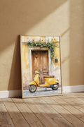 Vespa Poster – wall mockup