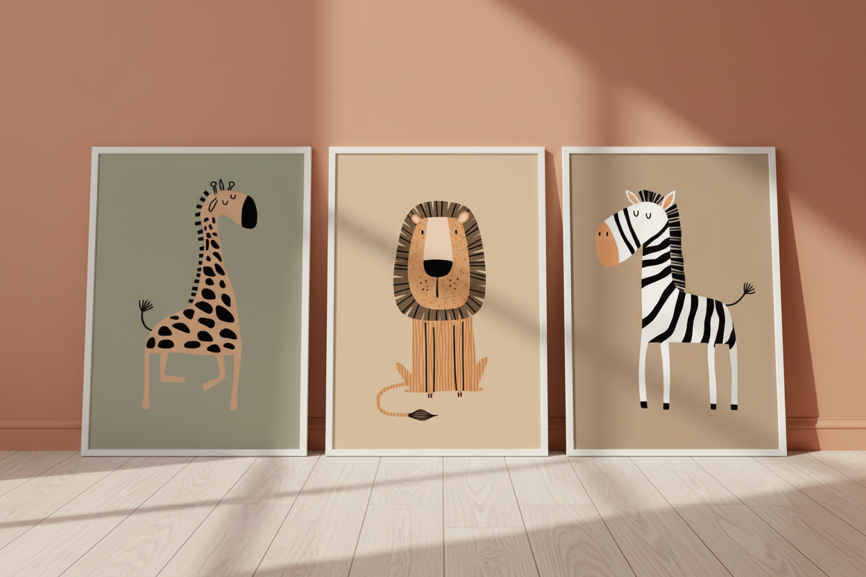 Zestaw Safari Kids – oparte o ścianę